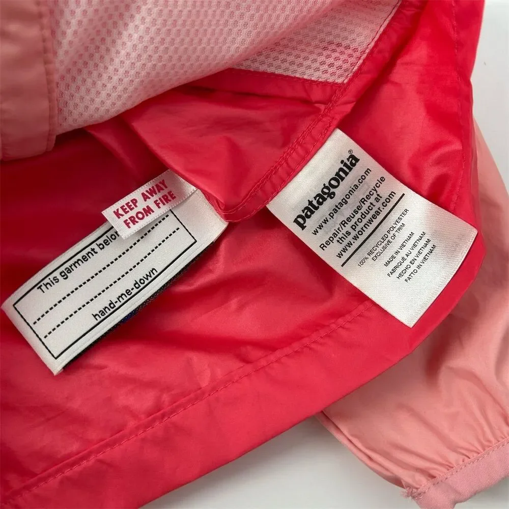 Patagonia NWT Baby Light & Variable Hoody Pink Windbreaker Jacket 12m - Picture 7 of 9